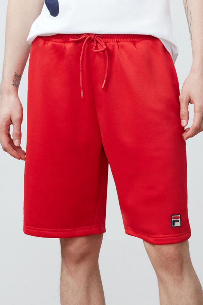 Fila Shorts Dominico Mens Red - India KEH-376182